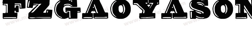 FZGaoYaSongJF Light字体转换